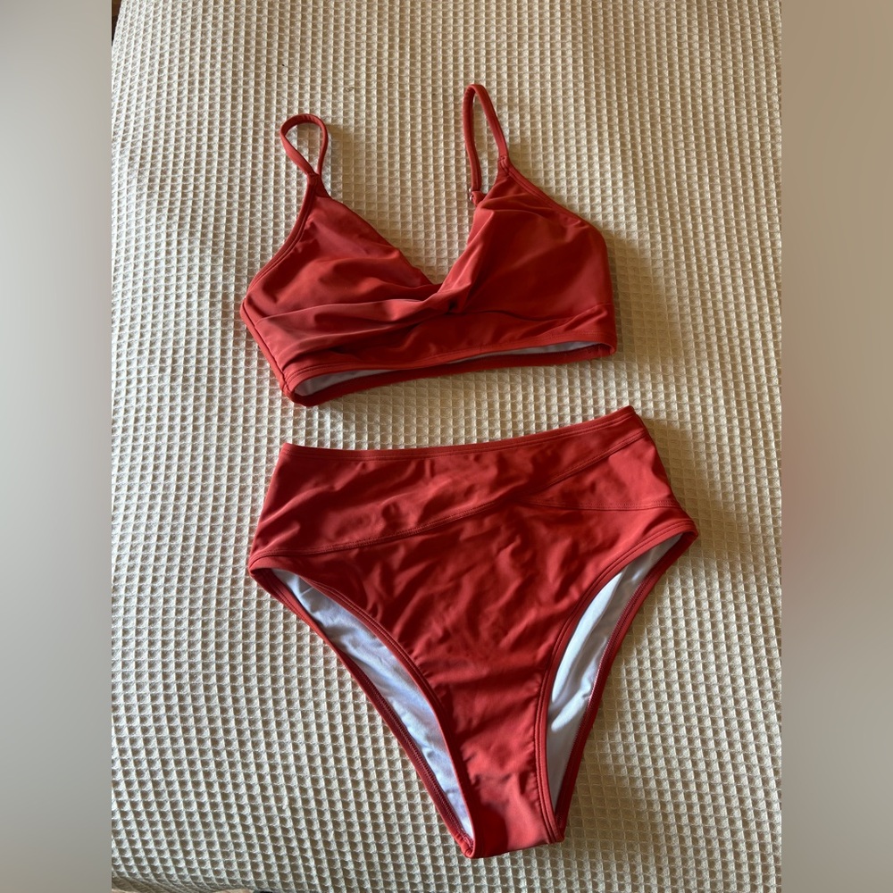 Rust Orange Bikini Set
